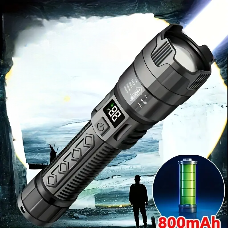Lampe de Poche Rechargeable Zoomable