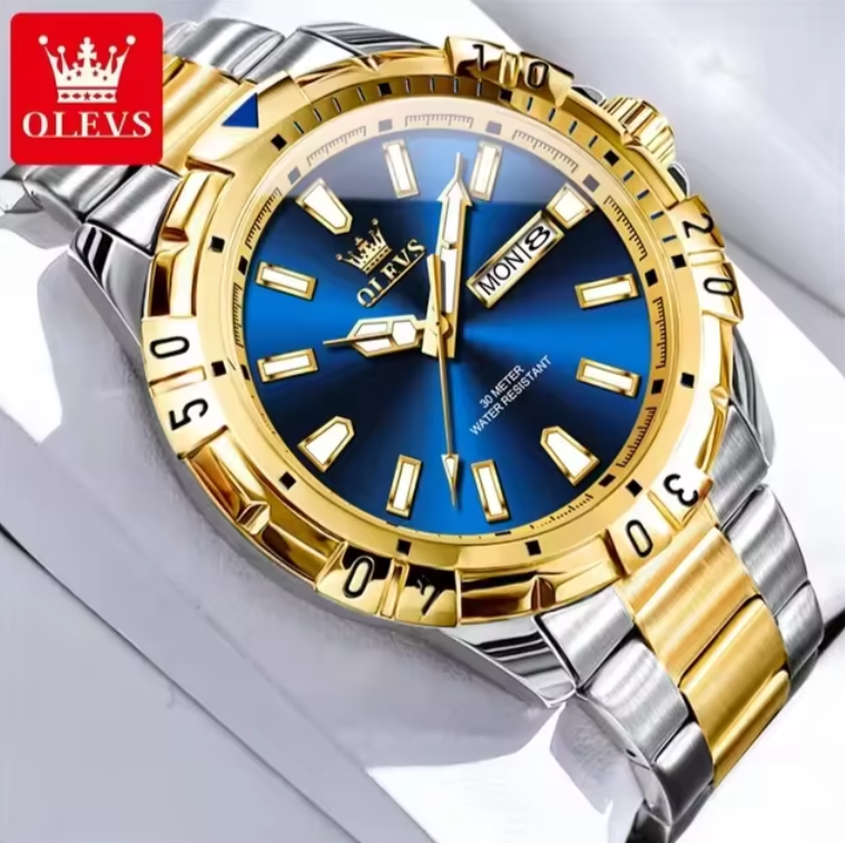 Montre de luxe à quartz pour hommes 7693