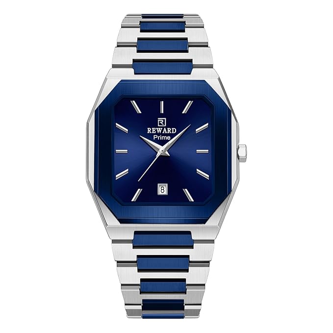 Montre Carrée Royale en Acier Inoxydable d'un Style Moderne et Raffiné