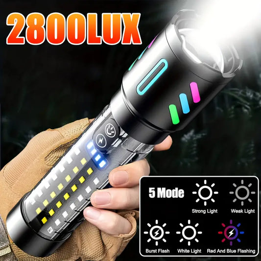 Lampe de poche zoomable rechargeable