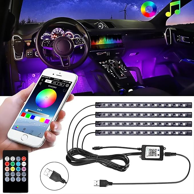 Lumière LED Ambiante RVB pour Voiture 577935