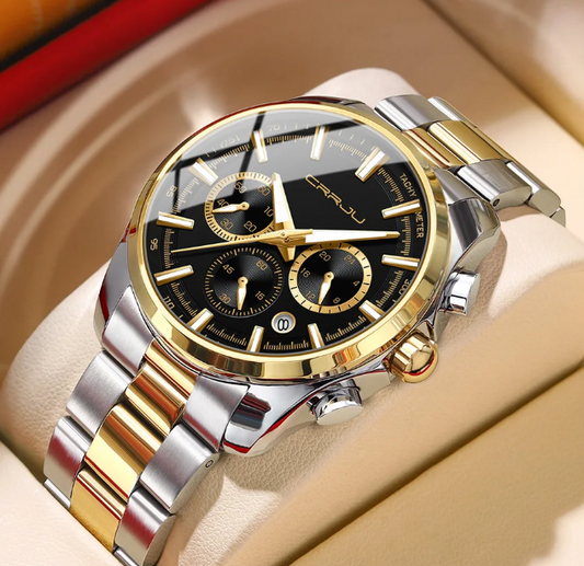 Montre chic en acier inoxydable pour homme