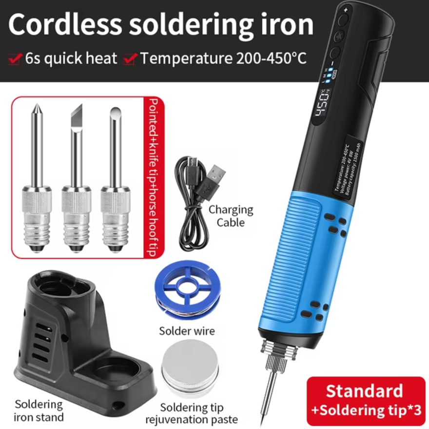 Fer à Souder Rechargeable avec Lumière Intégrée