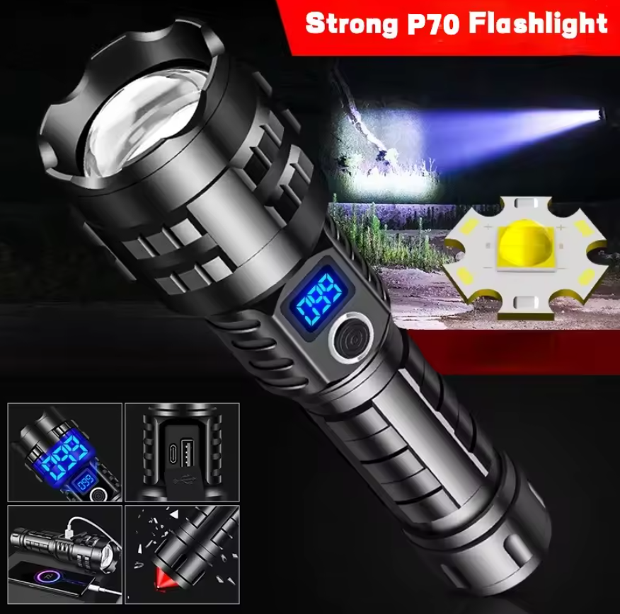 Lampe de Poche Rechargeable Polyvalente