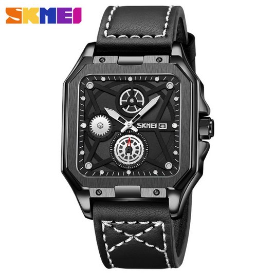 Montre Carrée Élégante et Résistante