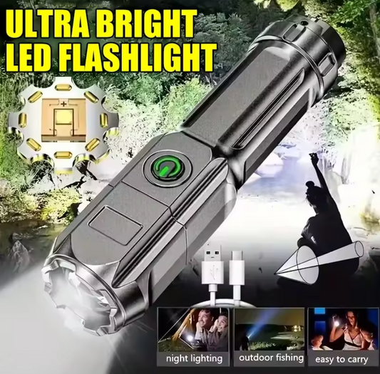 Lampe de Poche Ultra Puissante Rechargeable