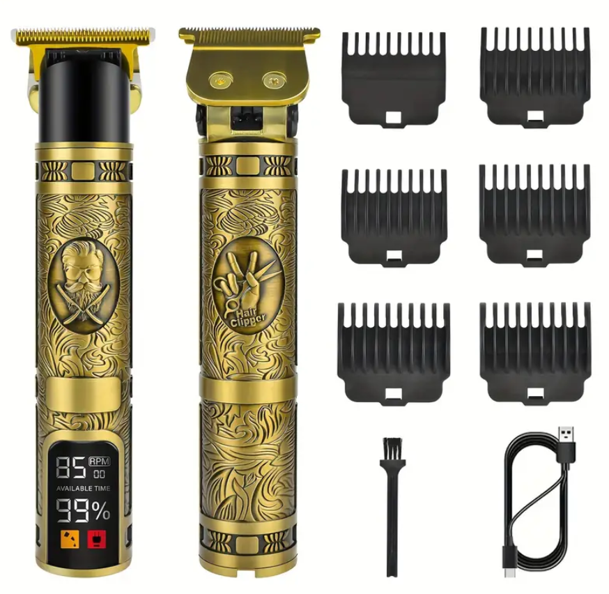 Tondeuse Professionnelle Rechargeable avec Écran LCD