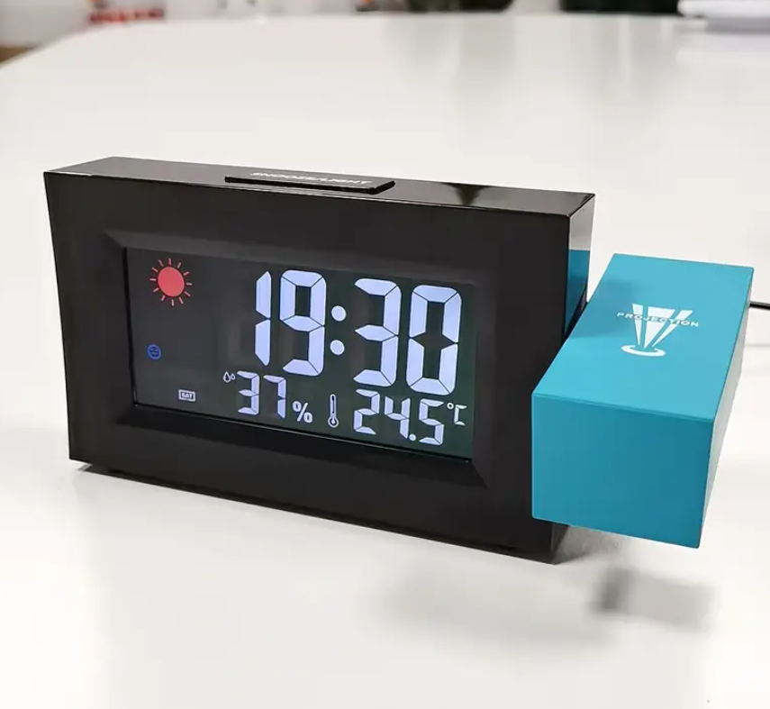 Horloge Électronique à Projection Sans Fil