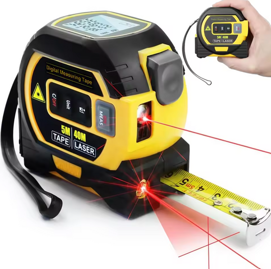 Mètre Ruban Numérique avec Laser Intégré