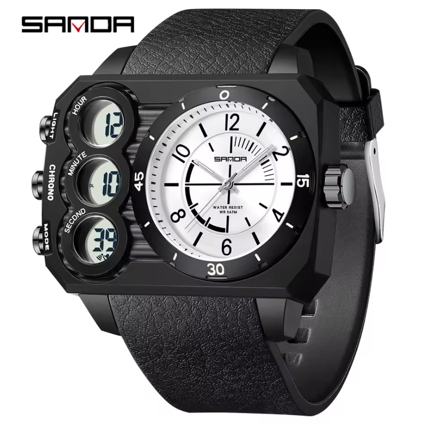 Montre Sportive avec Bracelet en Silicone pour Hommes main image 0