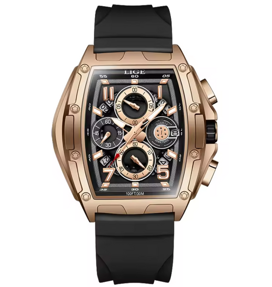 Montre Carrée Élégante pour Hommes