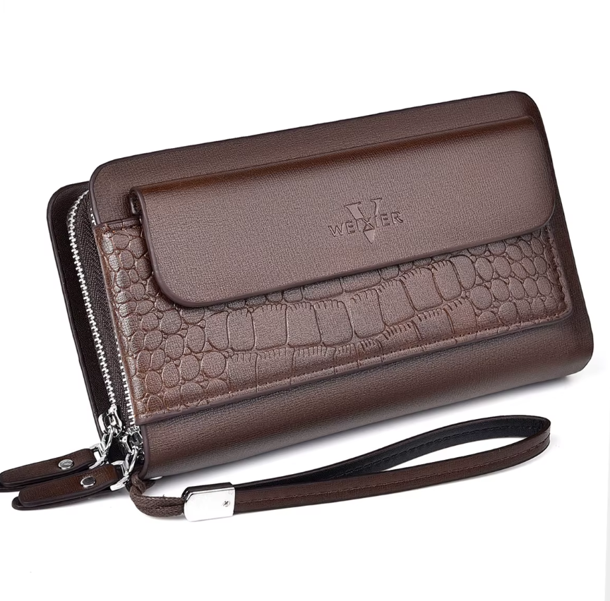 Portefeuille Long Pratique Résistant pour Hommes