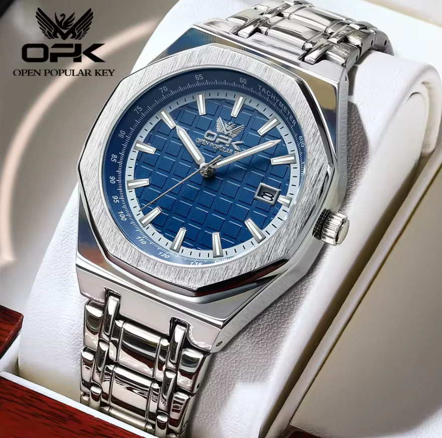 Montre pratique en acier inoxydable pour Hommes