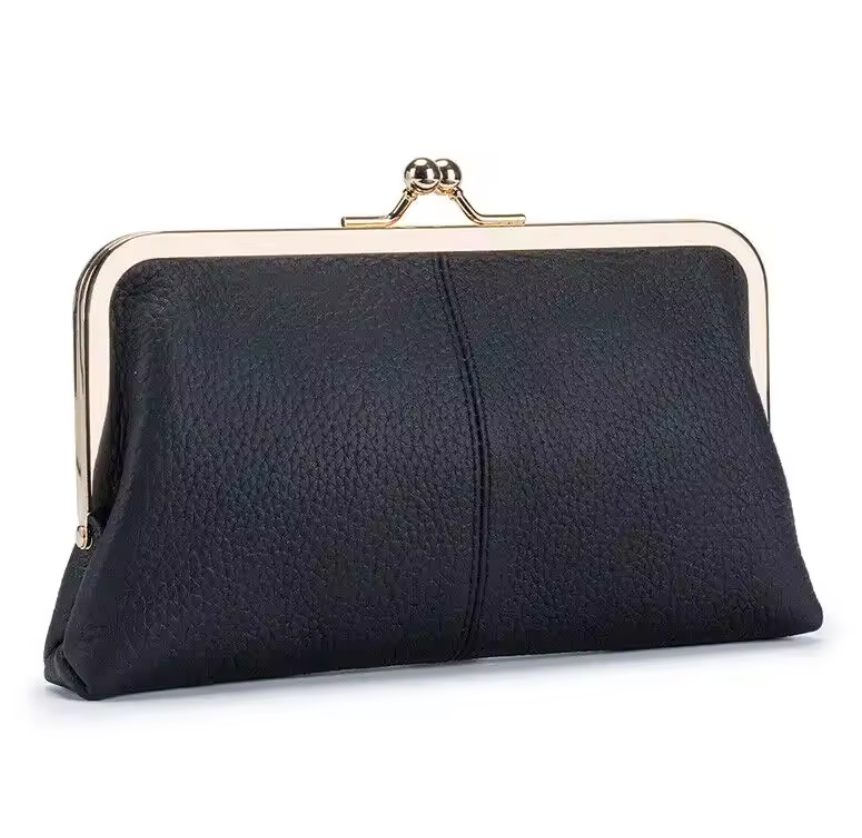 Portefeuille Long en Cuir Véritable pour Femme