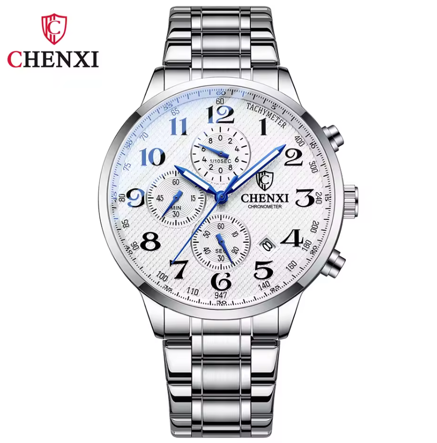 Montre Luxueuse Durable en Acier Inoxydable pour Hommes