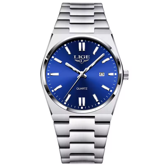 Montre Classique Élégante avec Bracelet en Acier Inoxydable