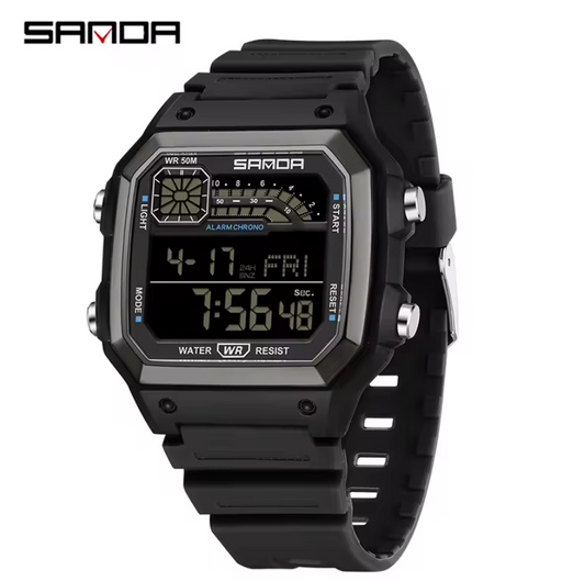 Montre Carrée Sportive Ultra Résistante Moderne