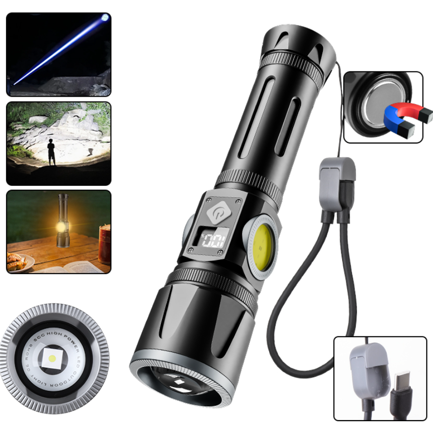Lampe de Poche Multifonction à Éclairage Puissant