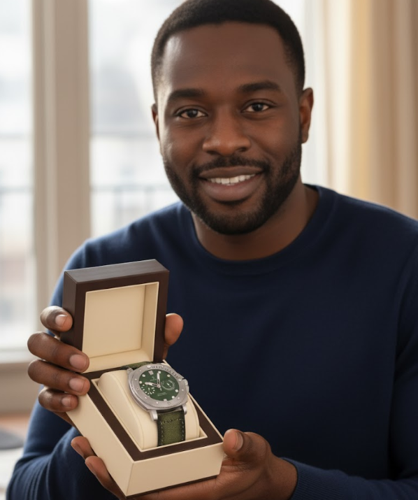 Montre Élégante en Cuir Raffiné Confortable