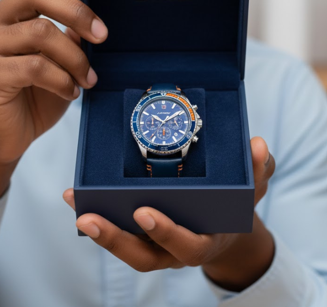 Montre Élégante en Cuir Véritable Confortable