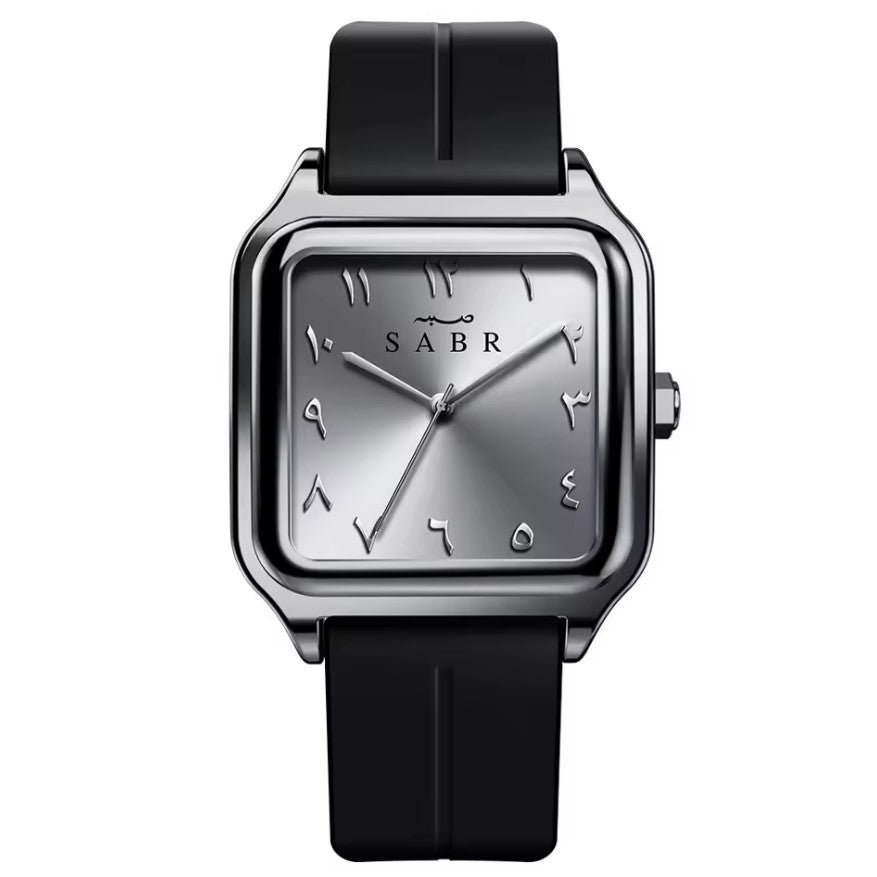 Montre Carrée Moderne avec Fermeture Confortable et Chiffres Arabes