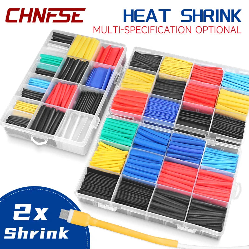Gaine d'isolation thermorétractable en Polyolefin pack de 500pcs