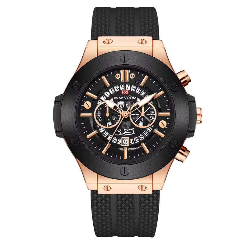 Montre Sportive Moderne avec Bracelet en Silicone Souple Confortable pour Hommes