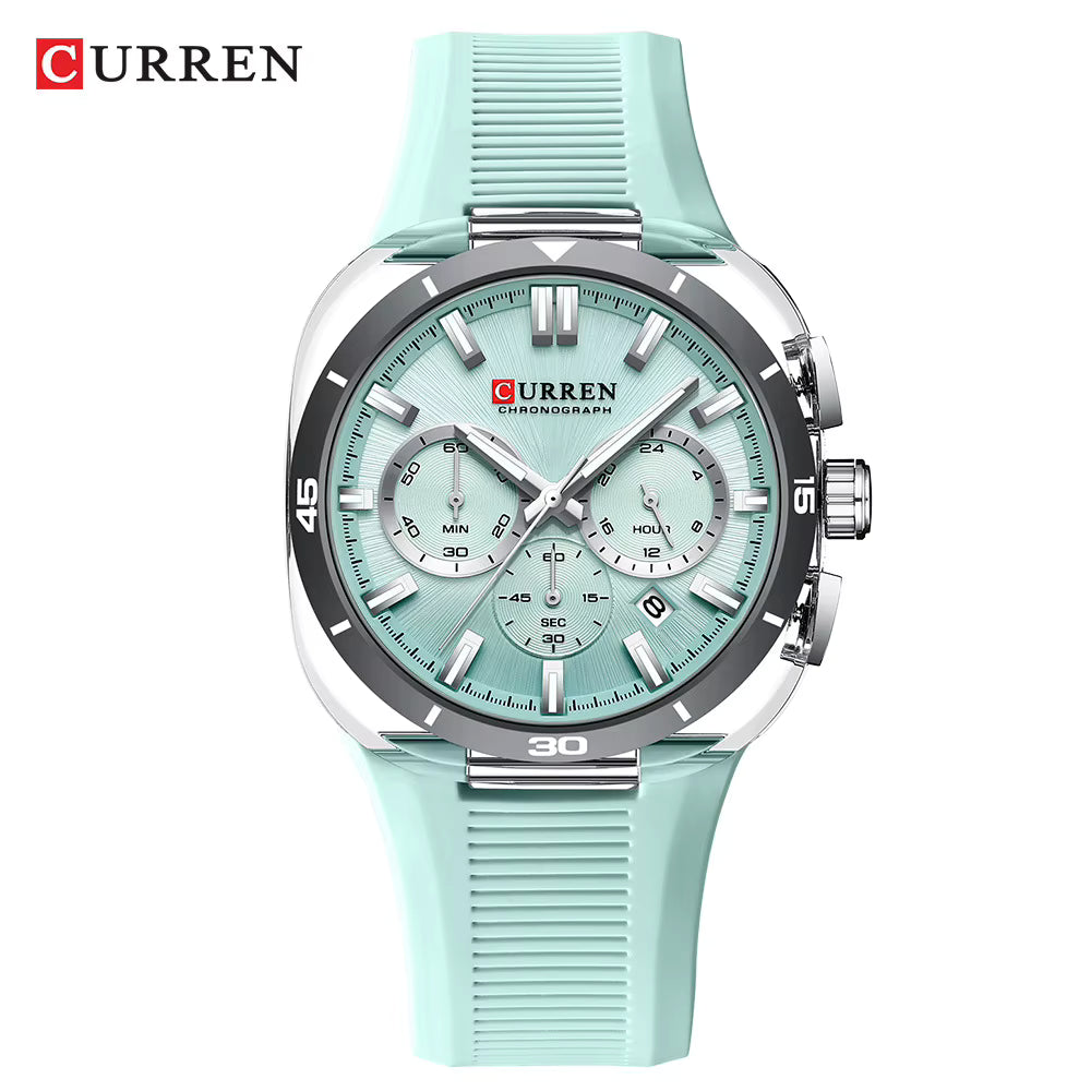Montre Moderne Élégante et Pratique avec Bracelet en Silicone Souple pour Hommes