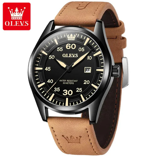 Montre à Quartz de Luxe pour Homme