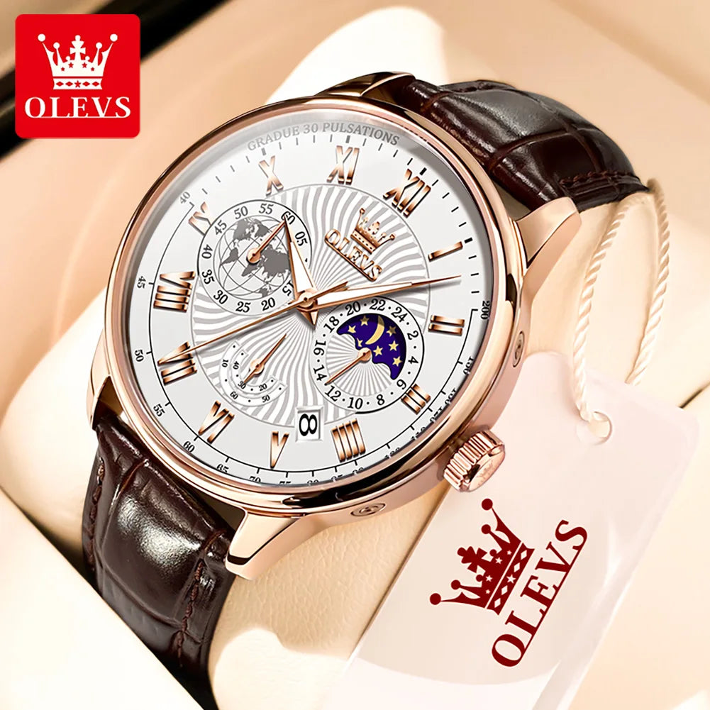 Montre de luxe à quartz pour homme 4368