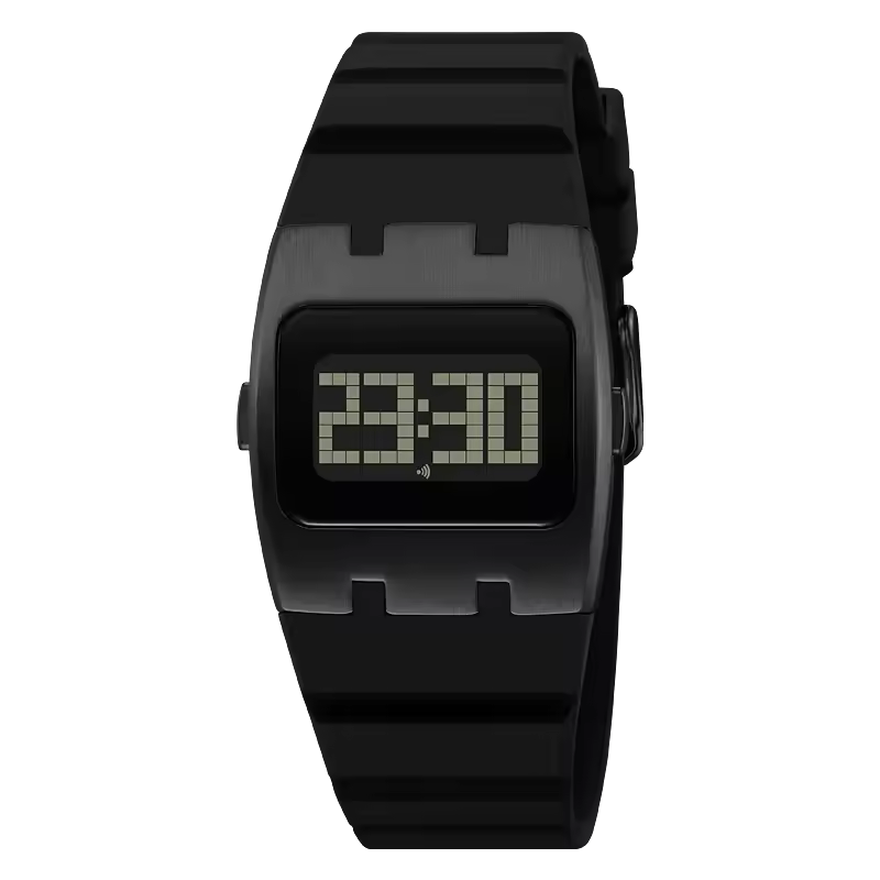 Montre Électronique Moderne et Résistante avec Bracelet en Silicone Robuste pour Hommes