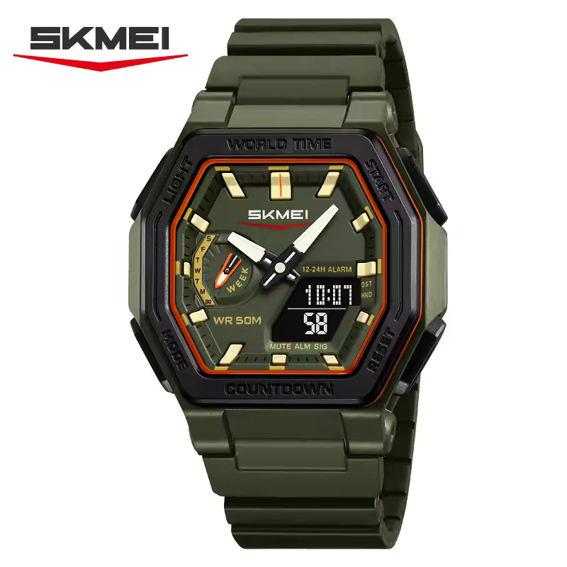 Montre Militaire robuste et étanche avec bracelet en silicone souple pour Hommes
