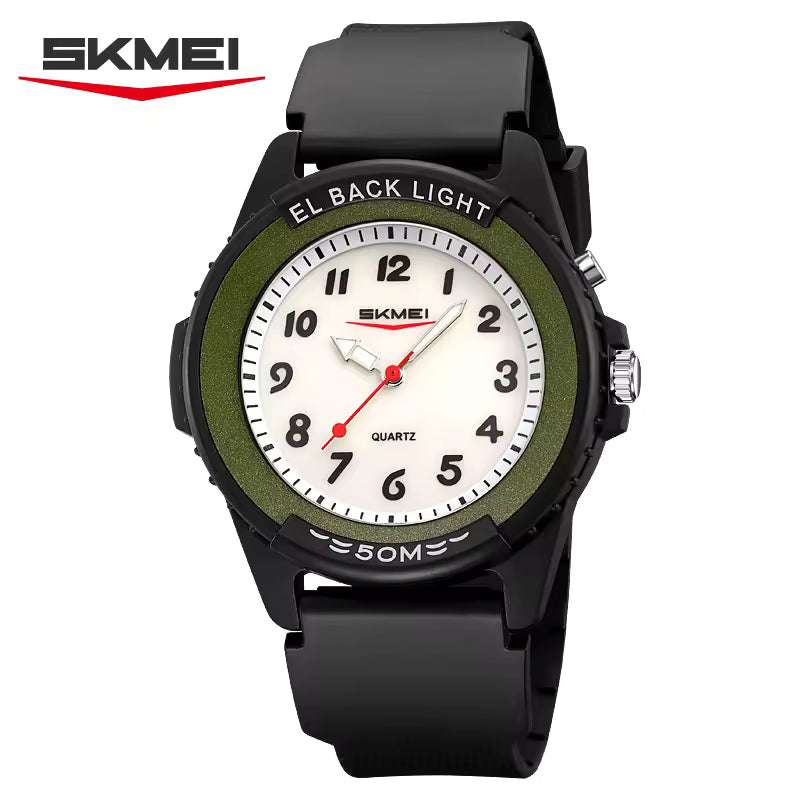 Montre Analogique Élégante et Moderne avec Bracelet en Silicone pour Hommes