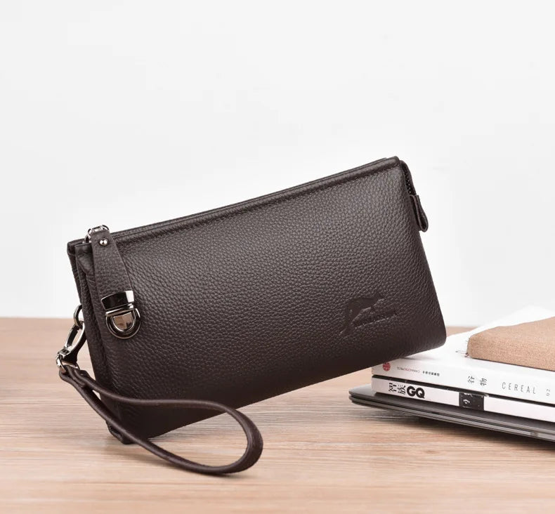 Portefeuille de luxe en cuir pour homme