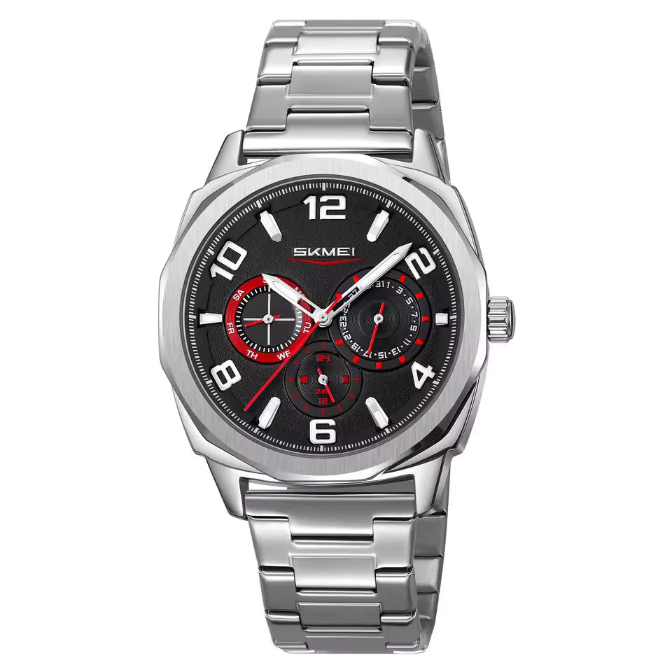 Montre Moderne et Élégante avec Bracelet en Acier Inoxydable pour Hommes