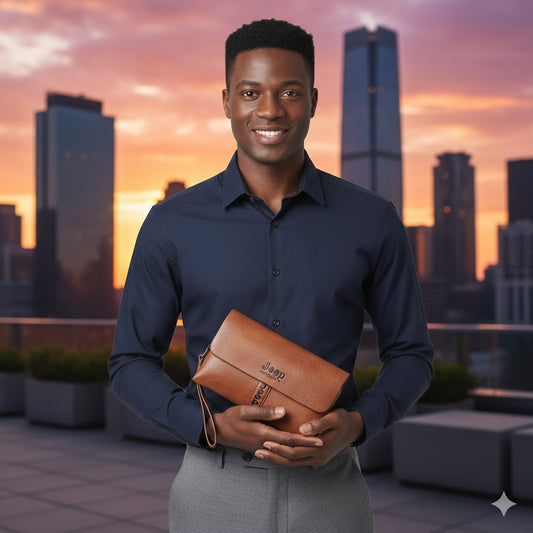 Sac à Main pour Hommes en Cuir Véritable