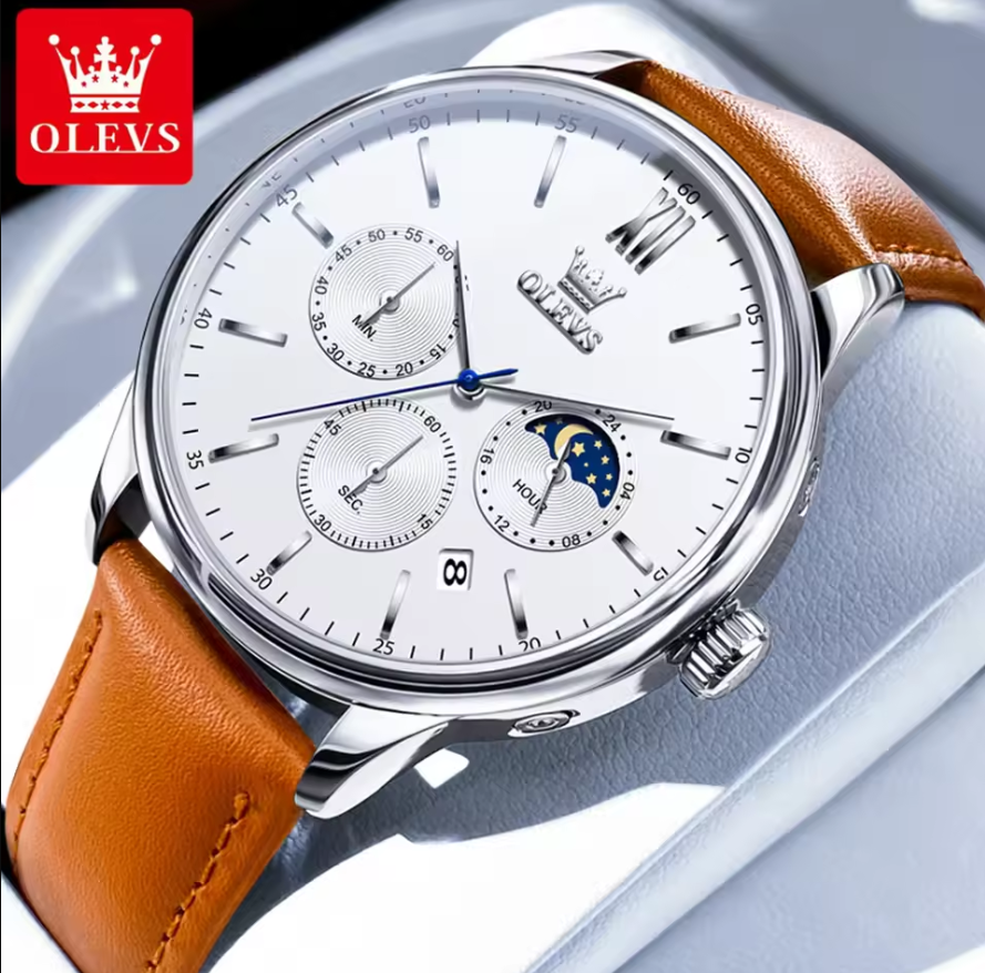 Montre Élégante en Cuir Confortable