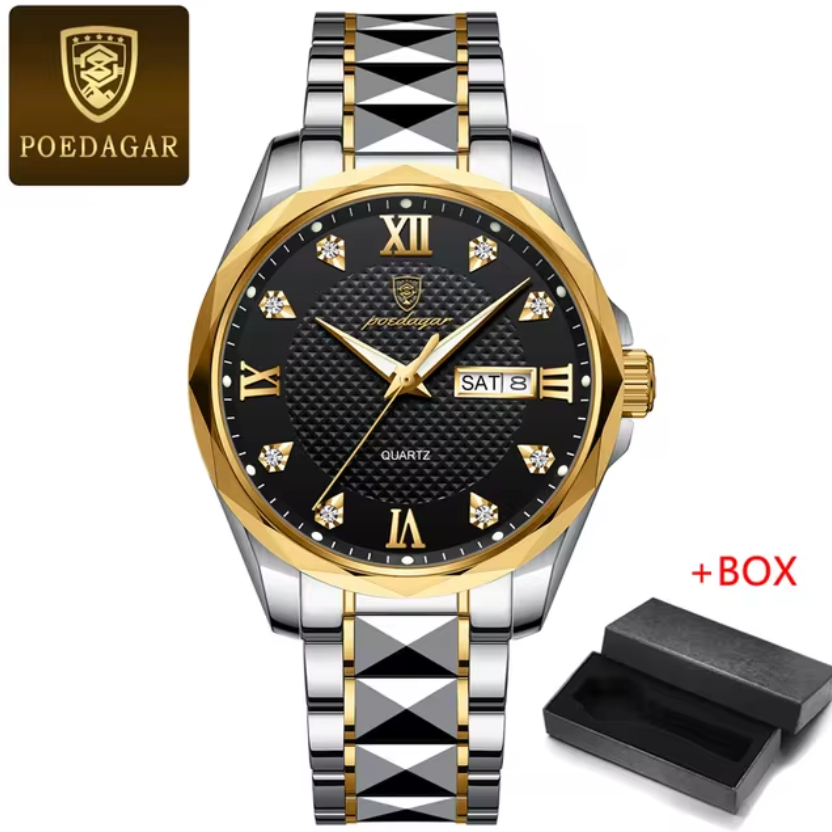 Montre de luxe en acier inoxydable pour homme 4797