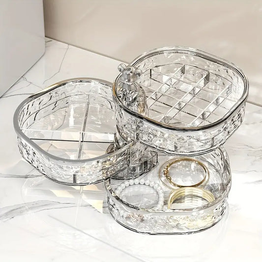 Organisateur de bijoux rotatif multi-étagère