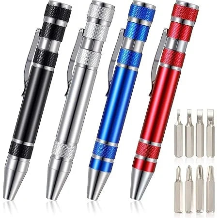 Mini tournevis stylo 8 en 1