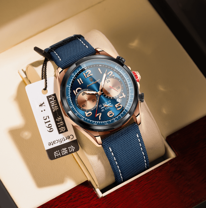 montre de luxe en chronographe pour hommes 7697