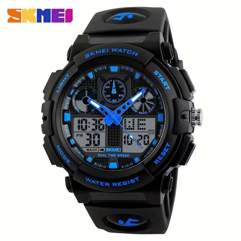 Montre Numérique Moderne et Robuste avec Bracelet en Silicone pour Hommes