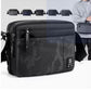 Sac messager tendance à 4 couches et poches multiples pour hommes
