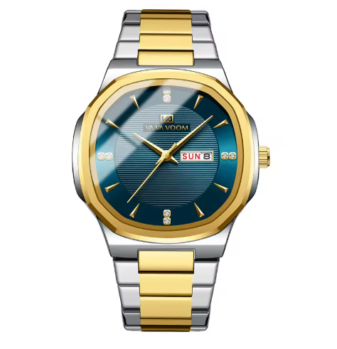 Montre Royale en acier inoxydable étanche pour hommes