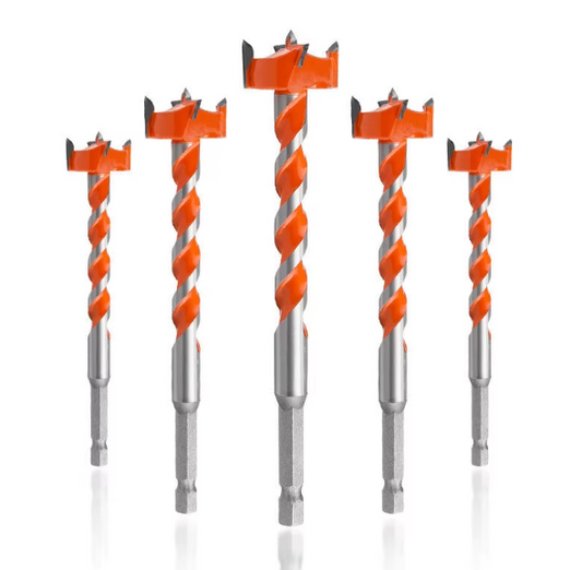 Forets en Acier Inoxydable Pour Bois (5 pièces)