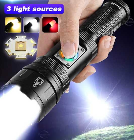 Lampe de Poche avec Lumière d'Urgence