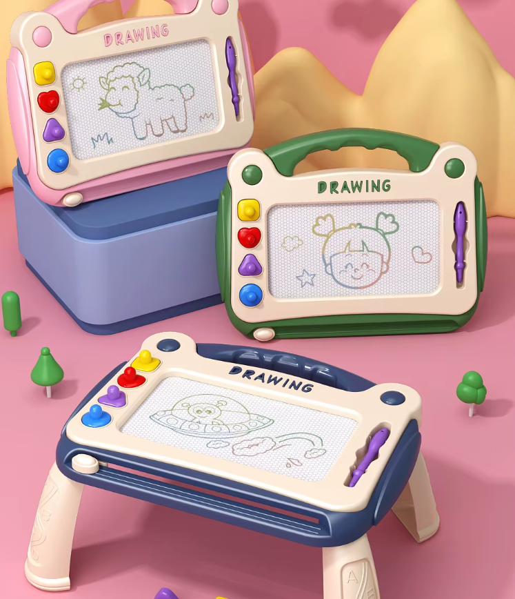Zyluniy Planche à Dessin Magnétique Pour Enfants 3 Ans Et Plus - 2 Tablettes Avec Stylos Et Cartes Motifs