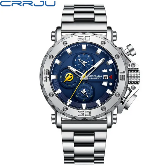 Montre de Luxe en Acier Inoxydable pour Hommes