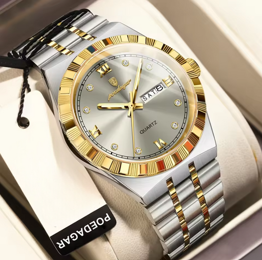 Montre Royale en acier inoxydable pour Hommes