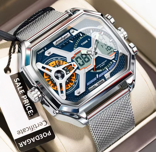 Montre Carrée Élégante Précieuse pour Hommes